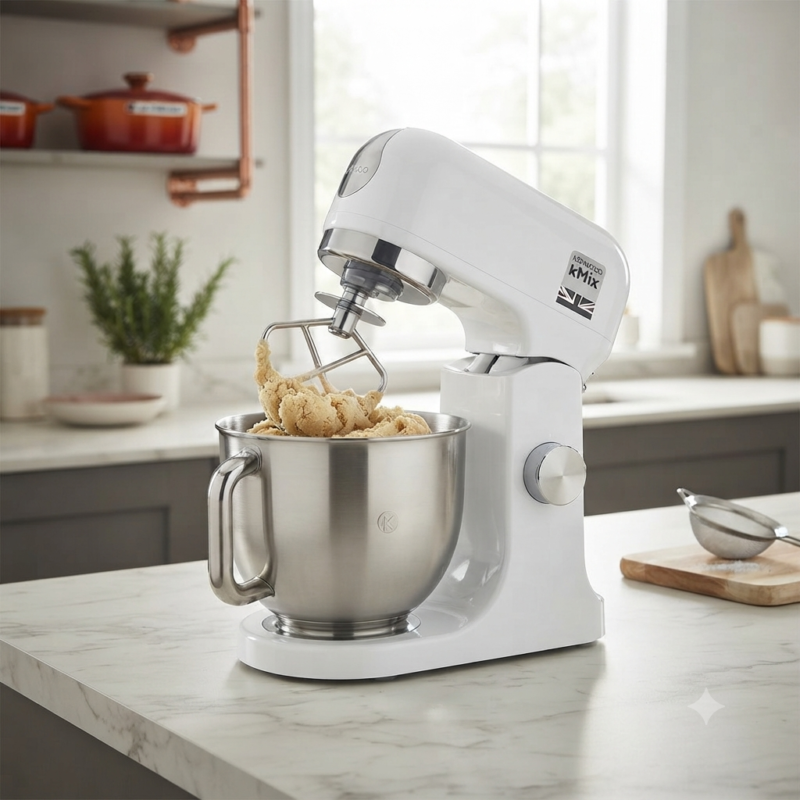 Robot pâtissier Kenwood kMix– 1000 W, Bol 5 L, KMX750AW