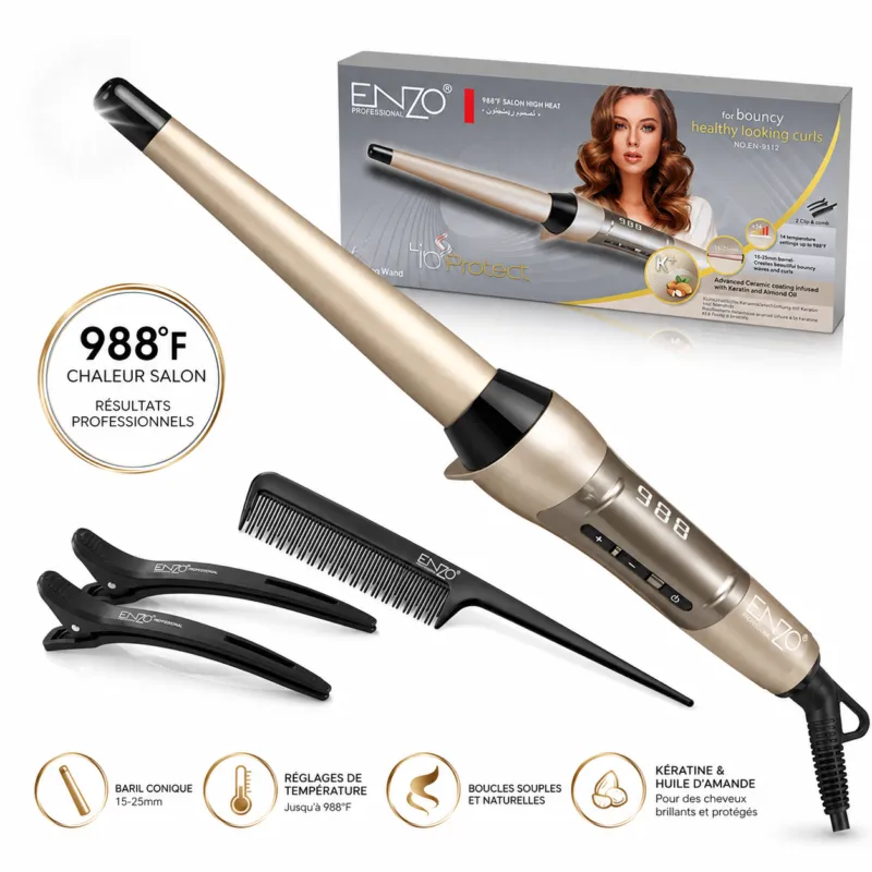 Boucleur Keratin Protect 15-25mm ,Des Boucles Sublimes avec Soin et Élégance
EN-9112