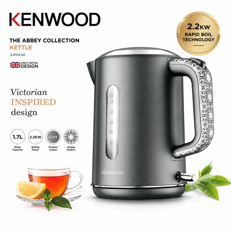 Bouilloire électrique Kenwood 1,7 L 2200 W ZJP04.A0GY Gris
