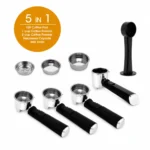 Machine a Café inox 5 en 1 - 20 Bars 850W 1.6L Café poudre et Capsule Nespresso et cappuccino Germany Style TrustMann TM-CM-004 – آلة قهوة نسبريسو 1.6 لتر 850 واط إينوكس TM-CM-004