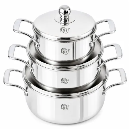 Serie 03 Marmite en inox 18/10 avec Couvercle en inox Qualité 1er Choix  BBF GM5600