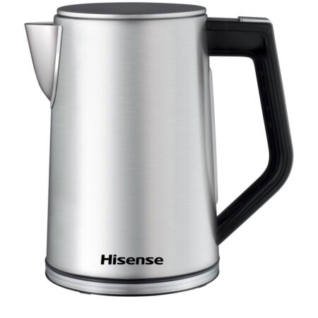 Bouilloire Électrique Hisense 1,7 L 2200 W avec Écran LED – Argent H17KSSS3