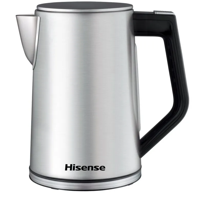 Bouilloire Électrique Hisense 1,7 L 2200 W avec Écran LED – Argent H17KSSS3