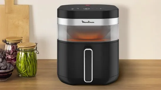 Friteuse Sans Huile Infrarouge 7L Avec 8 Modes Et maintien Au Chaud Cuisson Rapide Et Homogène Easy Fry Moulinex EZ832HF0