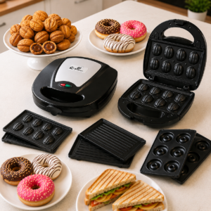 Panineuse inox 3 En 1 " Donut - Djouzia - Panineuse '' MultiSmart MS-SW2023