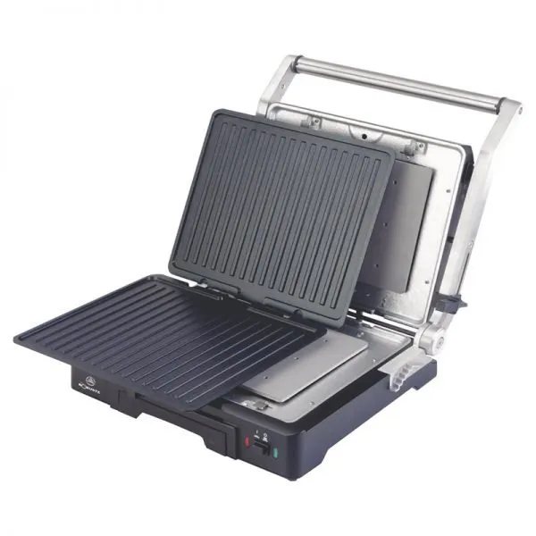 panineuse et Grill Viande robuste inox  2000W GV2000 Noir