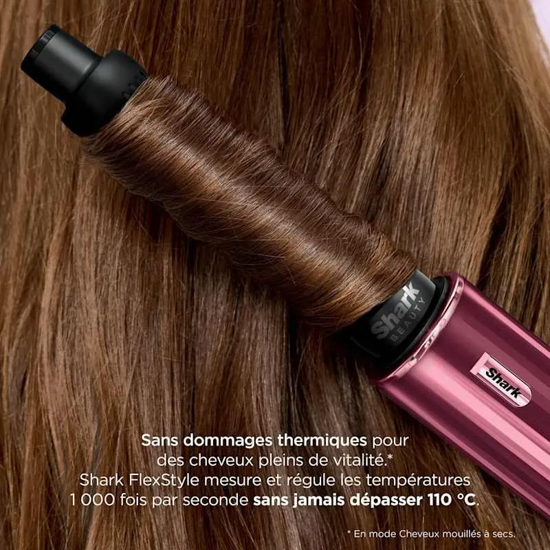 Multi-Styler et Sèche-Cheveux 5-en-1 Shark FlexStyle - Cerise Noire  HD456CREU
