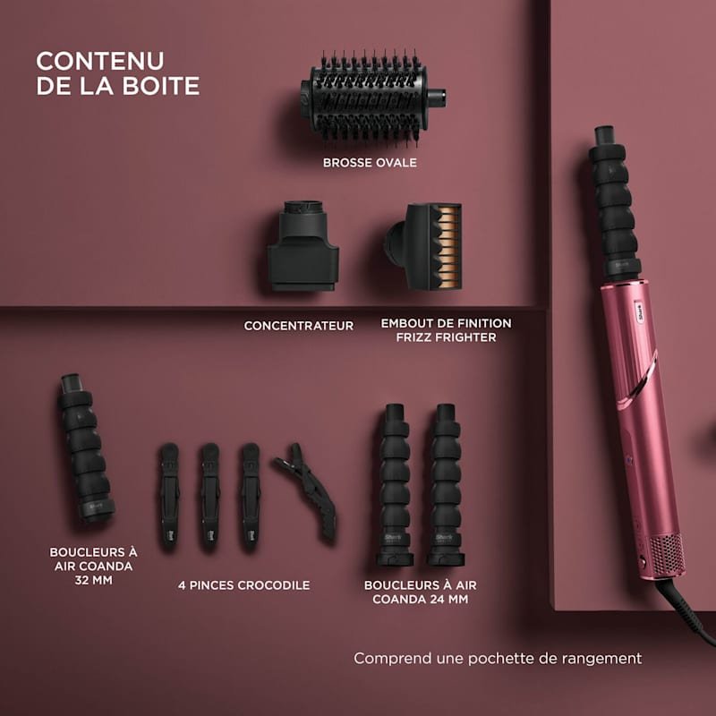 Multi-Styler et Sèche-Cheveux 5-en-1 Shark FlexStyle - Cerise Noire HD456CREU
