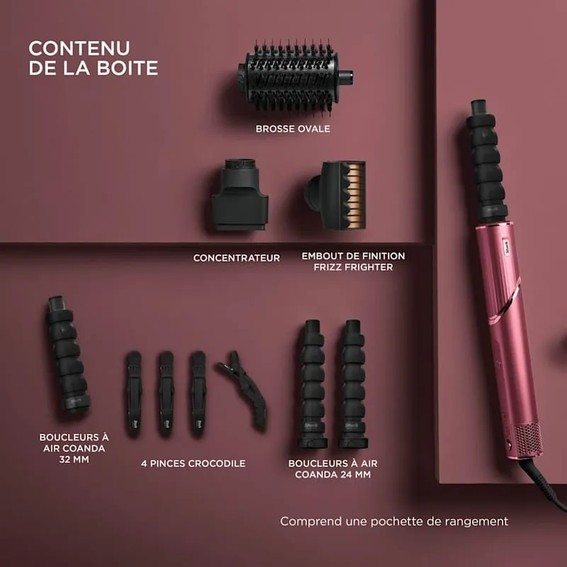 Multi-Styler et Sèche-Cheveux 5-en-1 Shark FlexStyle - Cerise Noire  HD456CREU