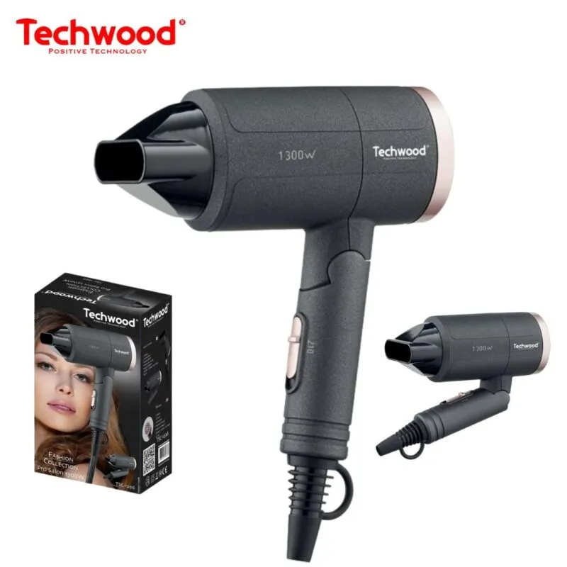 Techwood séche cheveux Pliable 1300W /TSC-1296