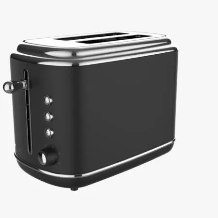 Grille pain NARDI Rétro  1050W Noir 2 tranches NGP220CAN