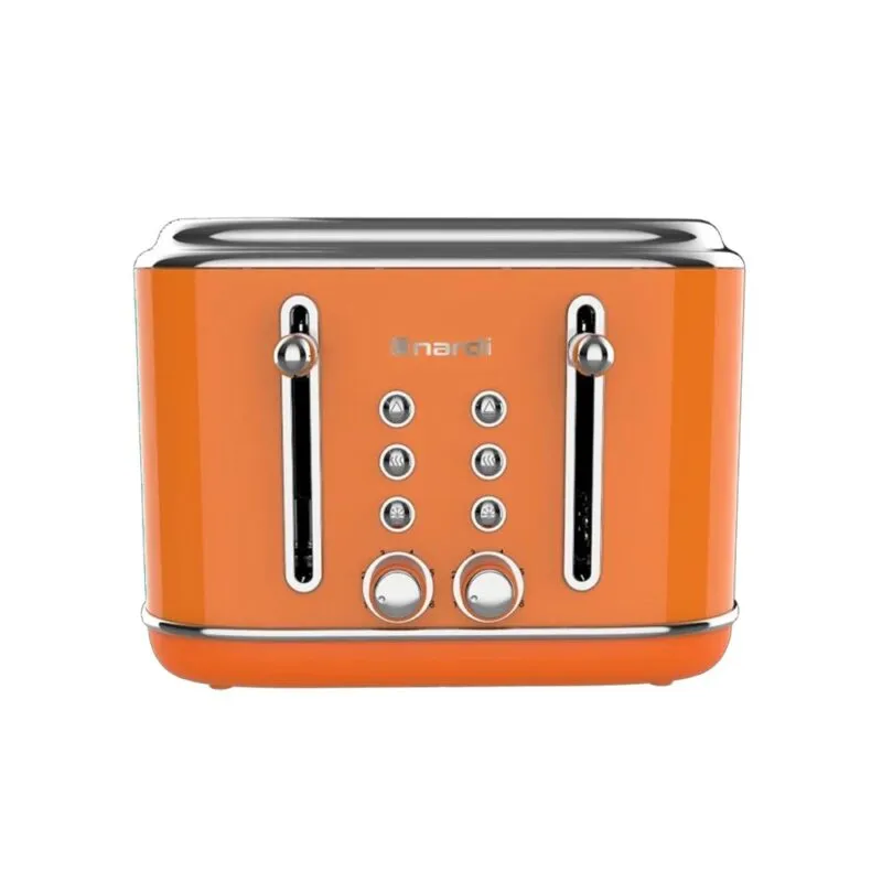 Grille pain NARDI Rétro Orange 2300W 4 tranches NGP420CAO