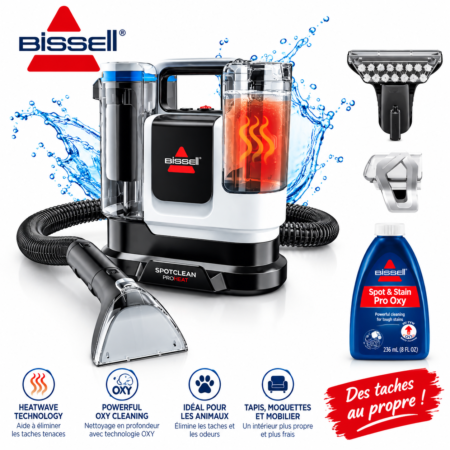 Nettoyeur de tache Bissell SpotClean ProHeat Advanced 1125W  3924N