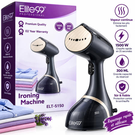 Défroisseur Vapeur à Main 1500W Elite99 ELT-5150