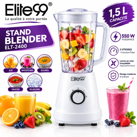 Blander Elite99  1.5L  550W  2 vitesses  ELT-2400