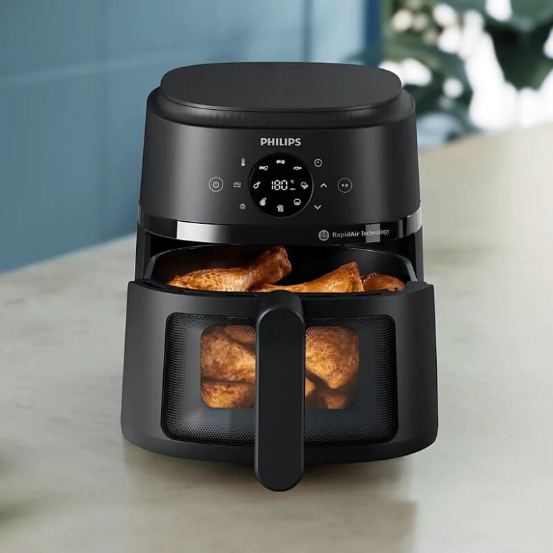 Friteuse À Air Chaud Saine 4.2L 1500W À Technologie RapidAir Philips NA220/09