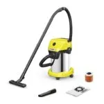 Aspirateur Souffleur 2 en 1 Eau Et Poussière en inox 1000W 19L | Karcher WD3 – مكنسة كهربائية كارشر 19 لتر 1000 واط إينوكس