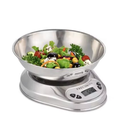 Balance de cuisine 5Kg en Inox avec Bol