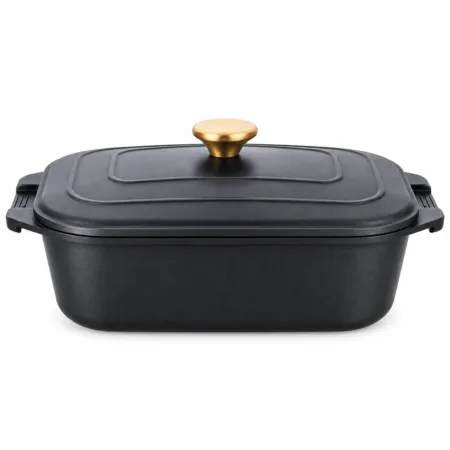 Marmite Rectangulaire Antiadhésive 35 cm avec Couvercle BBF