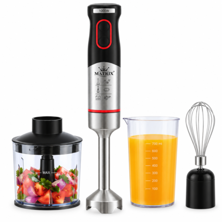 Bras inox XL  4 en 1 - 1000W Matrix ProMix