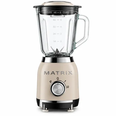 Blender en verre Modele SMEG 1.5L 1000W Matrix MX-1025 Beige
