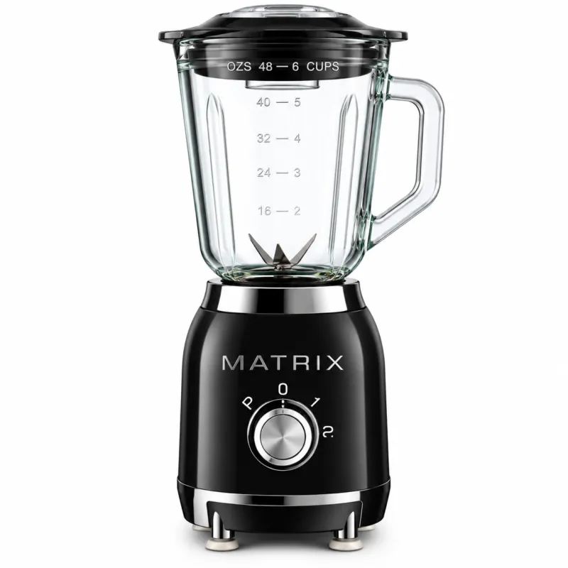 Blender en verre Modele SMEG 1.5L 1000W Matrix MX-1026 Noir