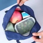 Sac à déjeuner isotherme bleu avec une doublure en Aluminium