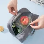 Sac à déjeuner isotherme bleu avec une doublure en Aluminium