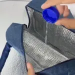 Sac à déjeuner isotherme bleu avec une doublure en Aluminium