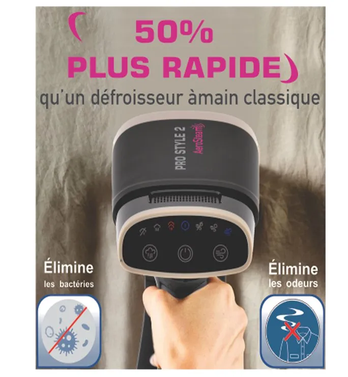 Defroisseur Aerosteam a Vapeur Digital Multifonction  1550W Robuste ProStyle 2