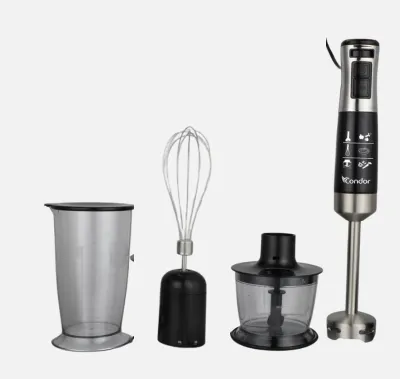 MIXEUR A MAIN MASTER MIX 600W INOX CONDOR Noir MX-MH600XN