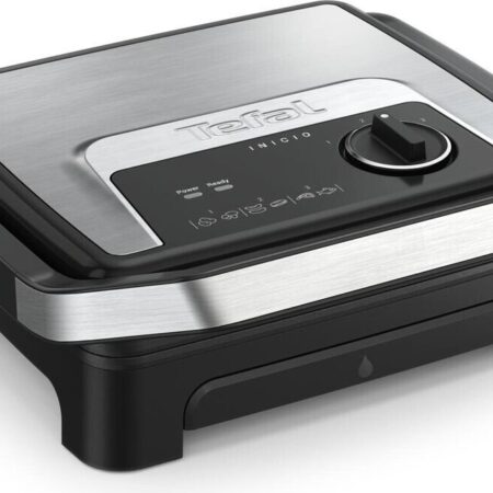 Grill À Viande Et Panineuse 4 À 6 Personnes 2En1 2000W Thermostat Réglable Plaques Antiadhésives 
Inicio Adjust Tefal GC272D10