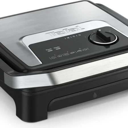 Grill À Viande Et Panineuse 4 À 6 Personnes 2En1 2000W Thermostat Réglable Plaques Antiadhésives 
Inicio Adjust Tefal GC272D10