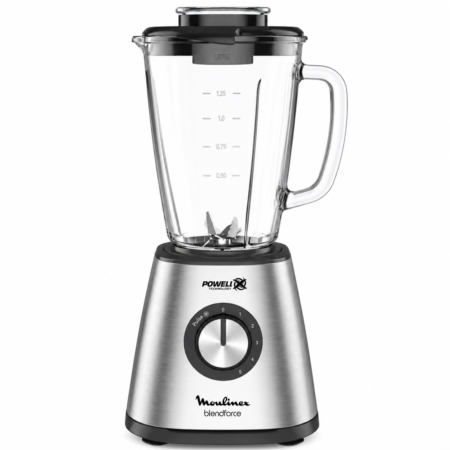 BlendForce Moulinex  en verre - 800W - 6 vitesses - 1,75L LM439D10