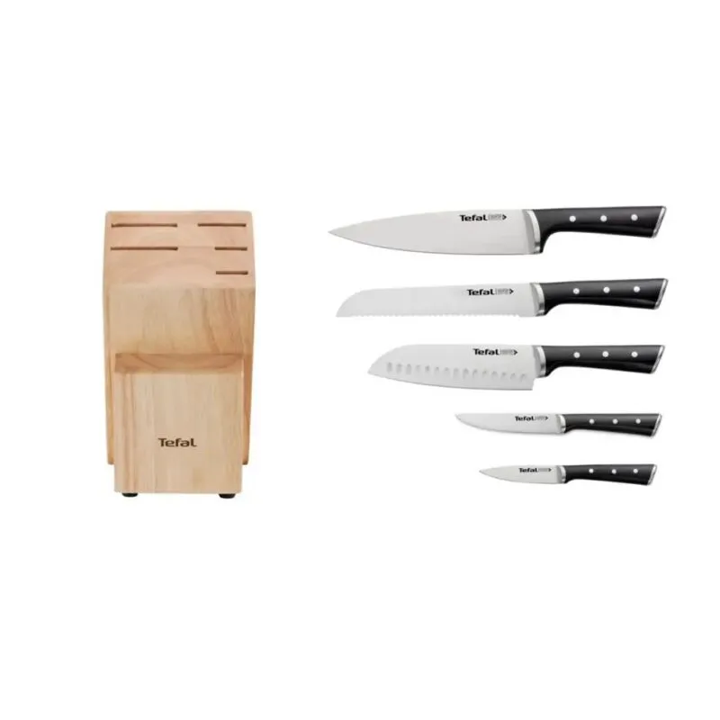 ICE FORCE SET DE 5 COUTEAUX DE CUISINE + BLOC A COUTEAUX K232S574