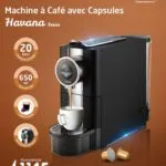 Machine à café à capsule CONDOR HAVANA Black 1145W 20 bars MC200CN Noir – آلة قهوة كوندور 1145 واط أسود MC200CN