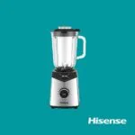 Blender électrique Hisense – 1,5L – 1000W – Inox – Contrôle LED Bol EN Verre H15TBSSS1 – خلاط كهربائي هايسنس 1.5 لتر 1000 واط إينوكس زجاج H15TBSSS1