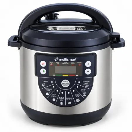 Cocotte électrique intelligente 6 L 1000W Avec 8 programmes Multismart MS-PC1016