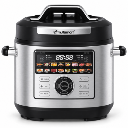 Cocotte électrique intelligente Digital  6 L 1000W Avec Multi-programmes Multismart MS-PC2106