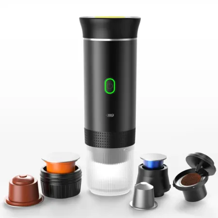 Machine à café 3 en 1 Portable multifonctionnelle sans fil, Rechargable - chauffage automatique