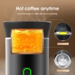 Machine à café 3 en 1 Portable multifonctionnelle sans fil, Rechargable - chauffage automatique – آلة قهوة