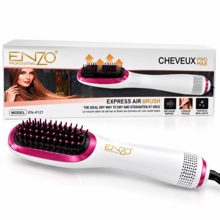 Brosse Lissante à Air Chaud Et Volumateur 2000W ENZO EN-4121